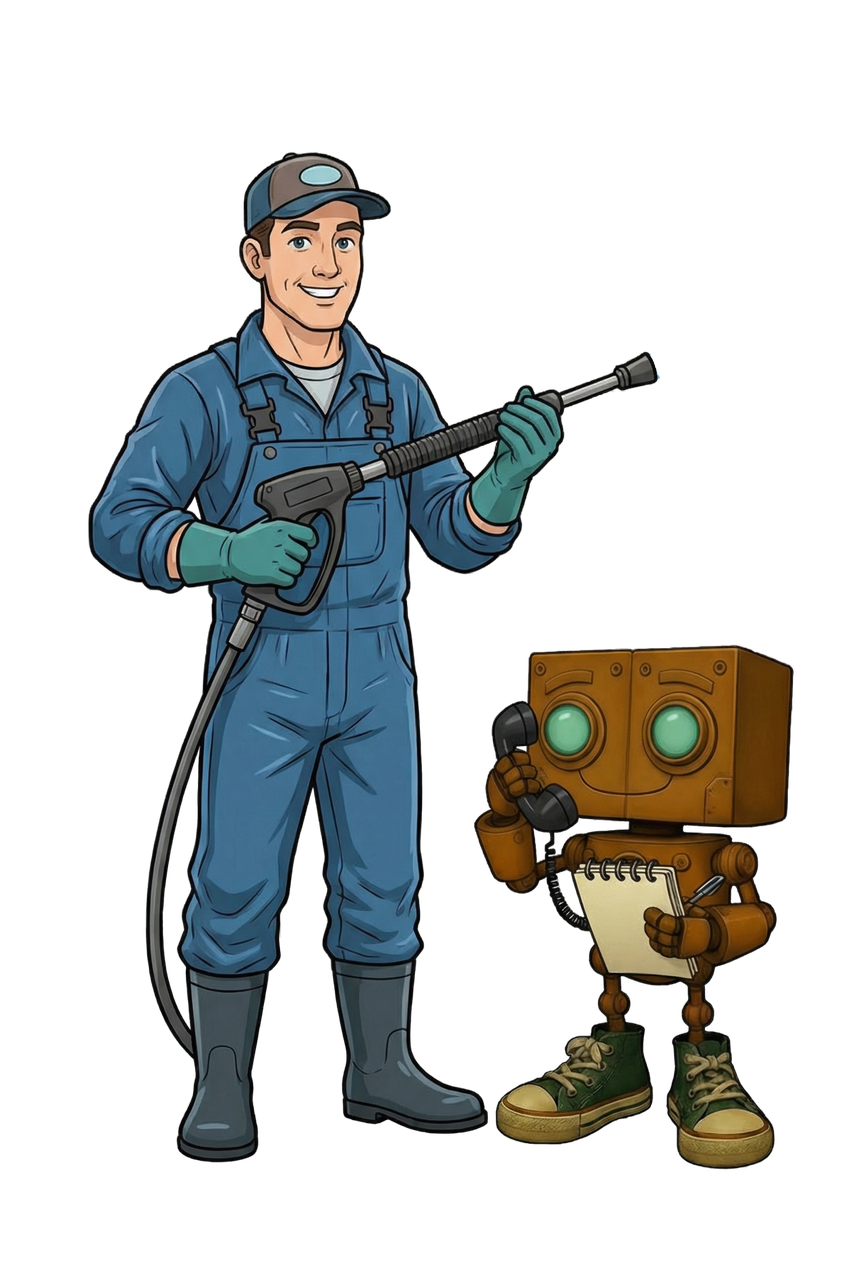 Car wash assistant illustration