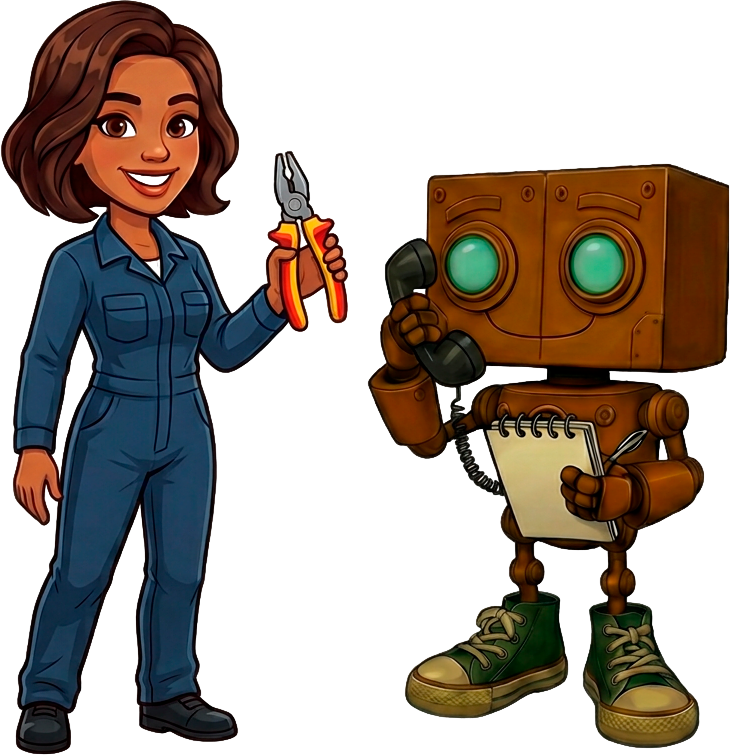 Electrician assistant illustration