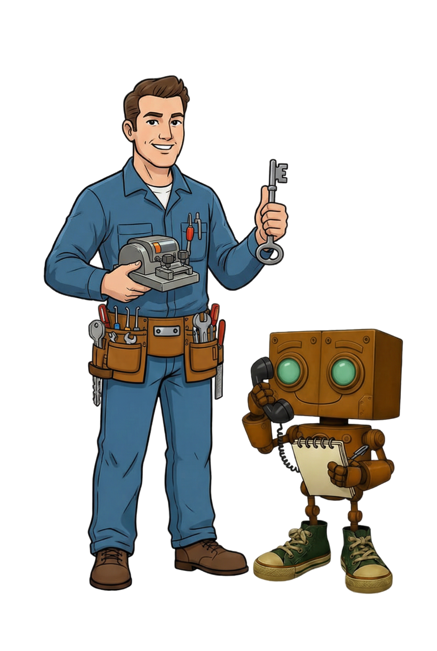Locksmith assistant illustration